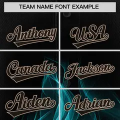 Black Teal Pink Flame Graffiti Baseball Jersey 3
