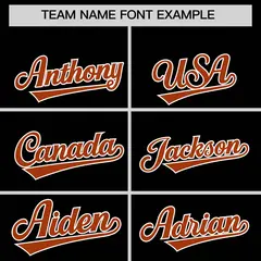 Black Texas Orange Grid Blur Pattern Baseball Jersey 3
