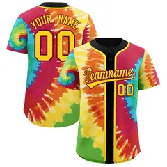 Black Tie-Dye Graffiti Pattern Baseball Jersey