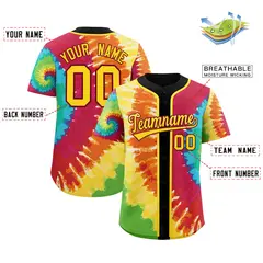 Black Tie-Dye Graffiti Pattern Baseball Jersey 2