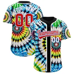 Black Tie-Dye Graffiti Pattern Baseball Jersey