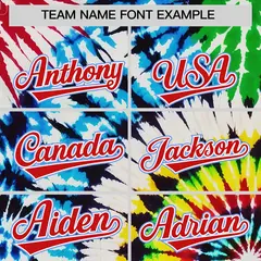 Black Tie-Dye Graffiti Pattern Baseball Jersey 3