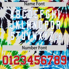 Black Tie-Dye Graffiti Pattern Baseball Jersey 4