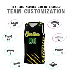 Black Tiger Claw Pattern Sports Uniform Basketball Jersey 4