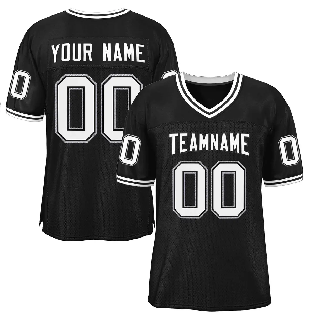 Black White-Black Classic Authentic Football Jersey