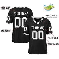 Black White-Black Classic Authentic Football Jersey 2