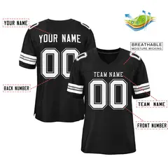 Black White-Black Classic Authentic Football Jersey 2