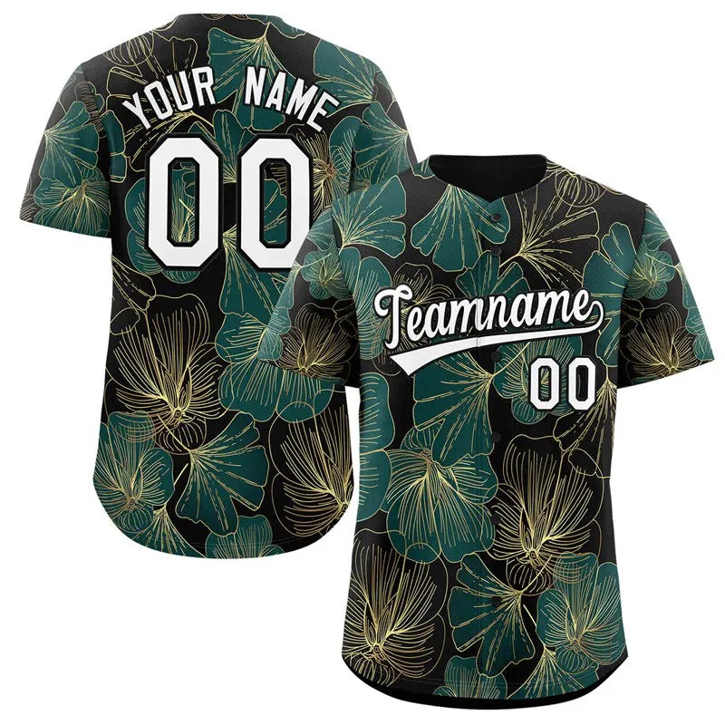 Black White-Black Graffiti Authentic Baseball Jersey