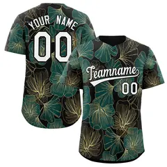 Black White-Black Graffiti Authentic Baseball Jersey