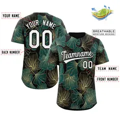 Black White-Black Graffiti Authentic Baseball Jersey 2