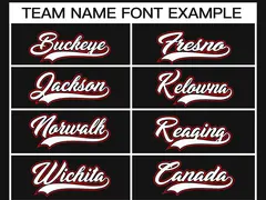 Black White Black-Red Classic Hockey Jersey 3