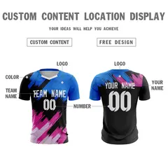 Black White Breathable Athletic Soccer Jersey 4