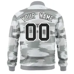 Black White Camo Varsity Full-Zip Letterman Bomber Jacket 4