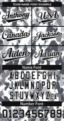 Black White Camo Varsity Letterman Bomber Jacket 5