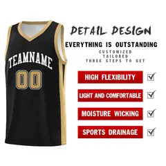 Black White Classic Mesh Sport Basketball Jersey 4