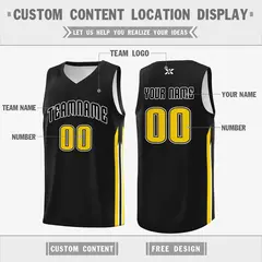 Black White Classic Mesh Sport Basketball Jersey 2