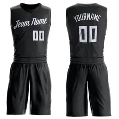 Black White Classic Sets Basketball Jersey 1