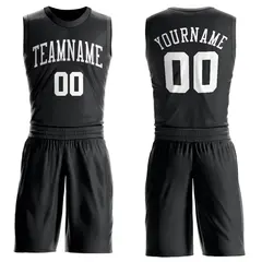 Black White Classic Sets Basketball Jersey 1