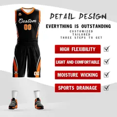 Black White Classic Sets Mesh Basketball Jersey 2
