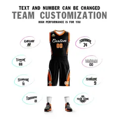 Black White Classic Sets Mesh Basketball Jersey 4