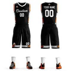 Black White Classic Sets Mesh Basketball Jersey