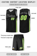 Black White Classic Sports Uniform Basketball Jersey 2