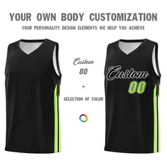 Black White Classic Sports Uniform Basketball Jersey 3