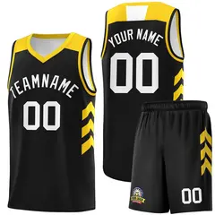 Black White Classic Sports Uniform Basketball Jersey