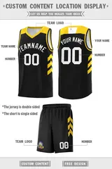Black White Classic Sports Uniform Basketball Jersey 2