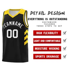 Black White Classic Sports Uniform Basketball Jersey 5