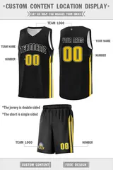 Black White Classic Sports Uniform Basketball Jersey 2