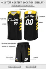 Black White Classic Sports Uniform Basketball Jersey 2