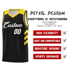 Black White Classic Sports Uniform Basketball Jersey 5