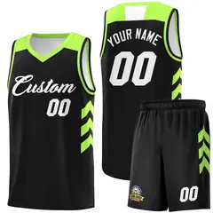Black White Classic Sports Uniform Basketball Jersey