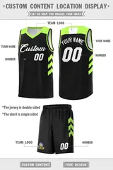 Black White Classic Sports Uniform Basketball Jersey 2