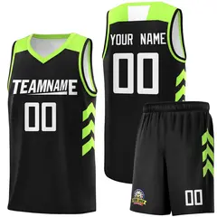 Black White Classic Sports Uniform Basketball Jersey