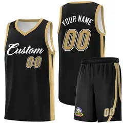 Black White Classic Sports Uniform Basketball Jersey