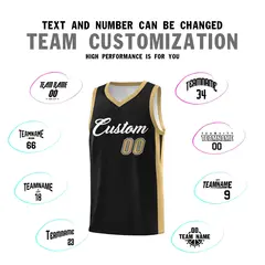 Black White Classic Sports Uniform Basketball Jersey 4