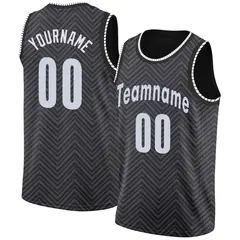 Black White Classic Tops Mesh Sport Basketball Jersey 1