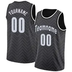 Black White Classic Tops Mesh Sport Basketball Jersey