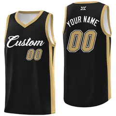 Black White Classic Tops Outdoor Sports Basketball Jersey