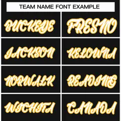 Black White-Gold Classic Style Hockey Jersey 3