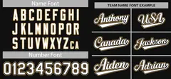Black White-Gold Full-Button Classic Baseball Jersey 3