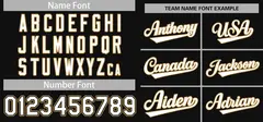 Black White-Gold Full-Button Classic Baseball Jersey 3