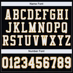 Black White-Gold Mesh Football Jersey 5