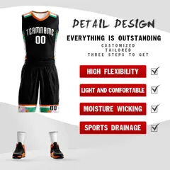 Black White Graffiti Pattern Basketball Jersey 2