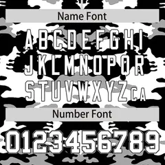 Black White Gray Camo Authentic Baseball Jersey 4