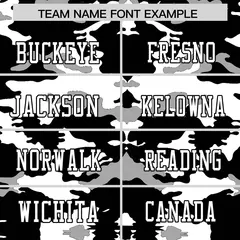 Black White-Gray Camo Authentic Football Jersey 3