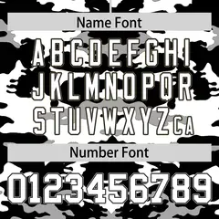 Black White-Gray Camo Authentic Football Jersey 4
