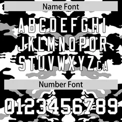 Black White-Gray Camo Authentic Football Jersey 4